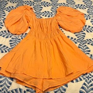 Altar'd State Vibrant Orange Dress